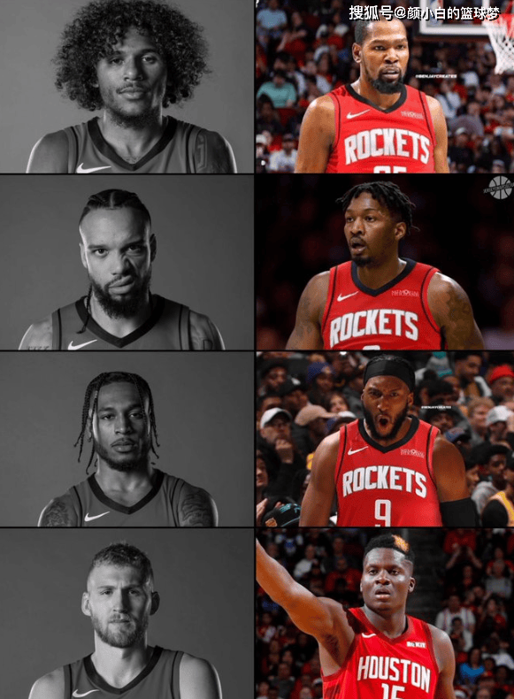 火箭“4换4”运作评级A休斯顿火箭
！休媒预计至少55.5胜 美记称KD最适配休斯顿