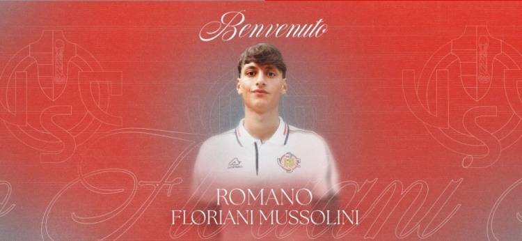 官方：克雷莫纳租借拉齐奥右翼卫墨索里尼拉齐奥
，附带买断选项