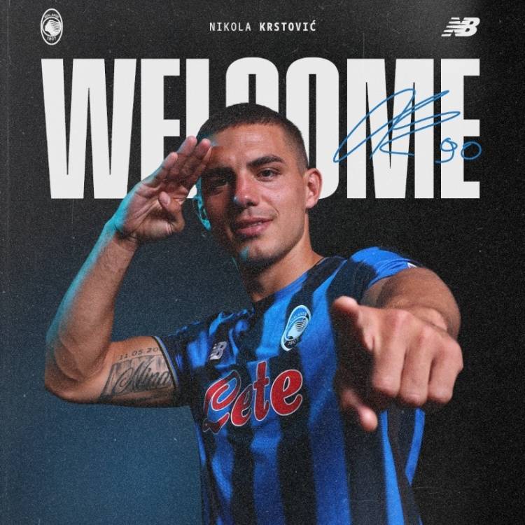 官方：莱切前锋克尔斯托维奇加盟亚特兰大莱切
，转会费2500万欧+浮动