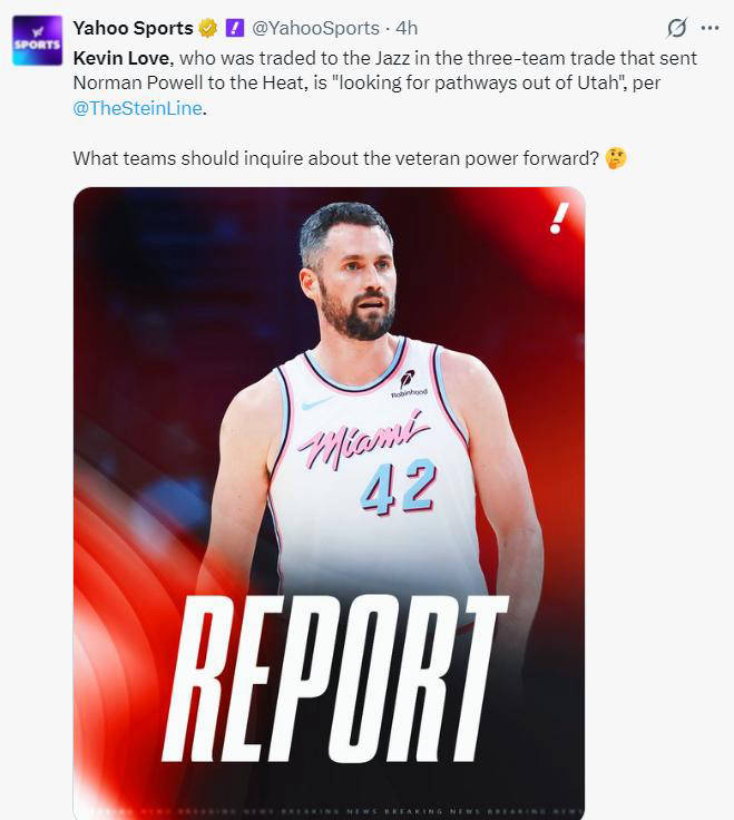 凯文-乐福与犹犹他爵士
他爵士商讨买断事宜 费城有意引进