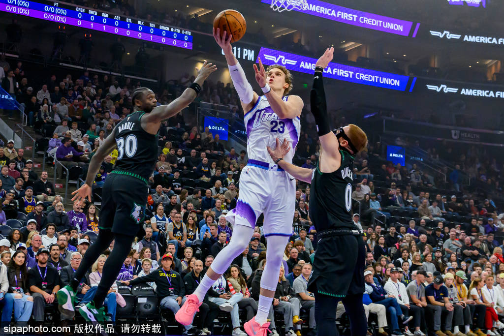 犹他爵士迎战芝加哥公牛：劳里-马尔卡宁能否延续火热状态犹他爵士？